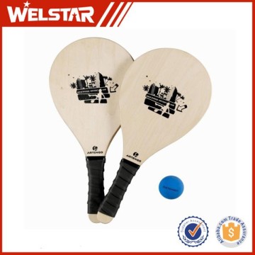 Kids Game Outdoor Beach Tennis Wooden Paddle Game Set