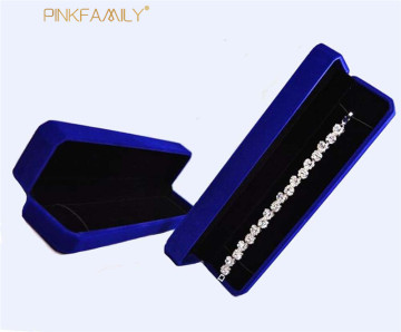 luxury custom logo printed velvet necklace boxes