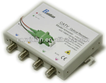 Four Ways catv ftth agc optical receiver/agc receiver