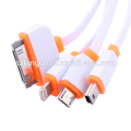 Venta caliente 4 in1 Multi USB Cable de carga para iPhone Samsung HTC LG Teléfono Power bank