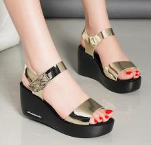 Summer Fashion Sandals with Wedge High-Heels and Thick Heels - Stylish and Comfortable Slippers