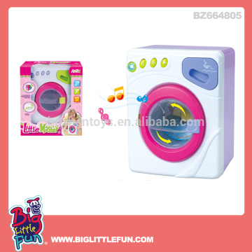 Battery operated toy washing machine with light and music