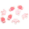 Fashional Candy Crown Pink Flatback Resina Bead Charms Girls Dormitorio Decoración DIY Toy Phone Shell Adornos Cabochon