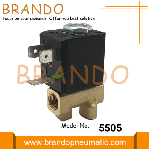 5505 Valvola per solenoide in ottone di tipo ceme 1/4 &#39;&#39; NPT