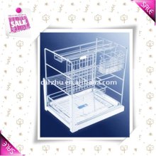 China hot sale kitchen cabinet pull out wire basket decorative