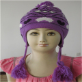 Crochet chapéus do Jacquard infantil