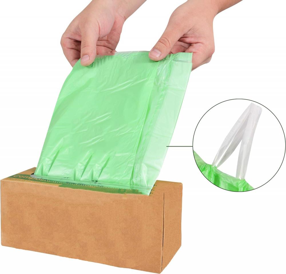 100% Biodegradable Compostable Drawstring Trash Bag