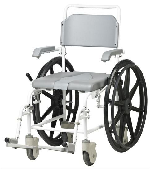 Deluxe Commode Wheelchair with Alternative Rear Wheels (1447)