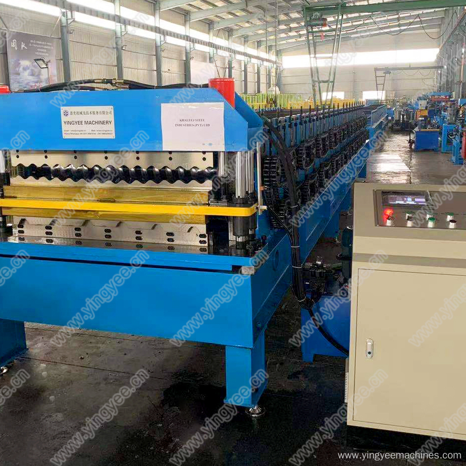 double deck roof sheet forming machine