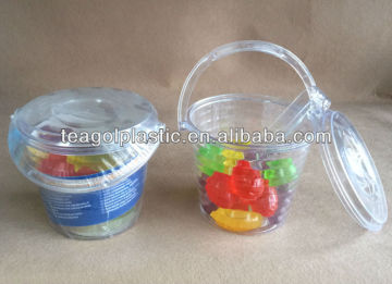Plastic ice bucket with ice cubes 16pcs fruit shape #TG22008-16