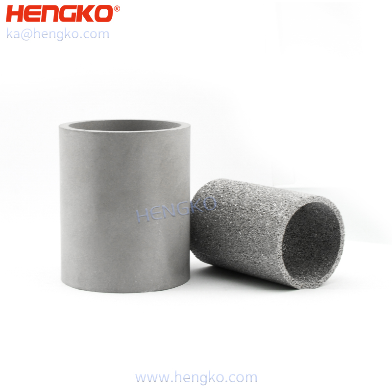 Sintered porous metal tube filter stainless steel 316 316L filter tube