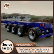 4 axle skeleton trailer