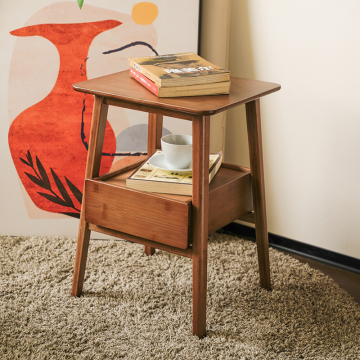 Bamboo Minimalist Bedside Table