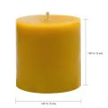 100% Pure Large Pillar Beeswax Candle