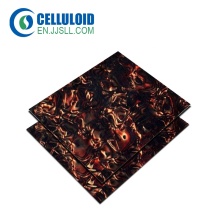 Colored conch shell celluloid sheet for plastic flooring