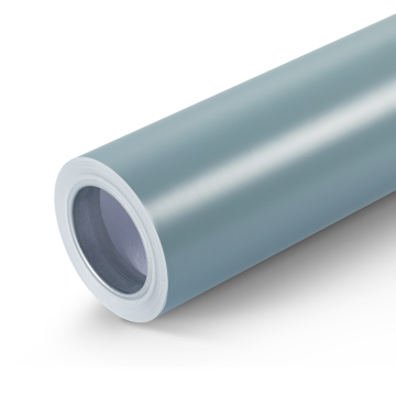 Satin Haze Blue Car Wrap