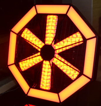 200W RGB full color background windmill led lighting