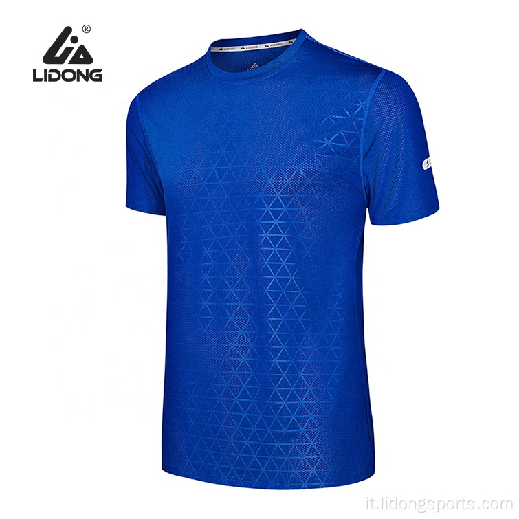 Logo personalizzato da uomo sport palestra casual t-shirtt