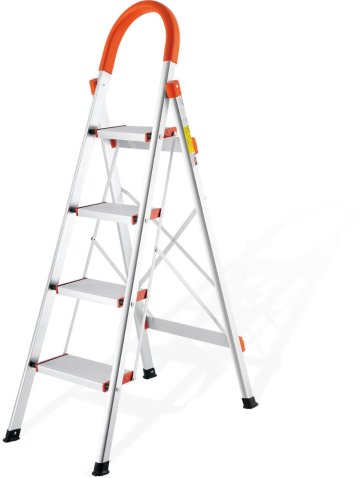 lightweight folding household ladder, domestic step ladder, 5 step ladder