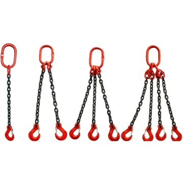High Quality G80 Chain Sling with Hook for Secure Cargo Lifting