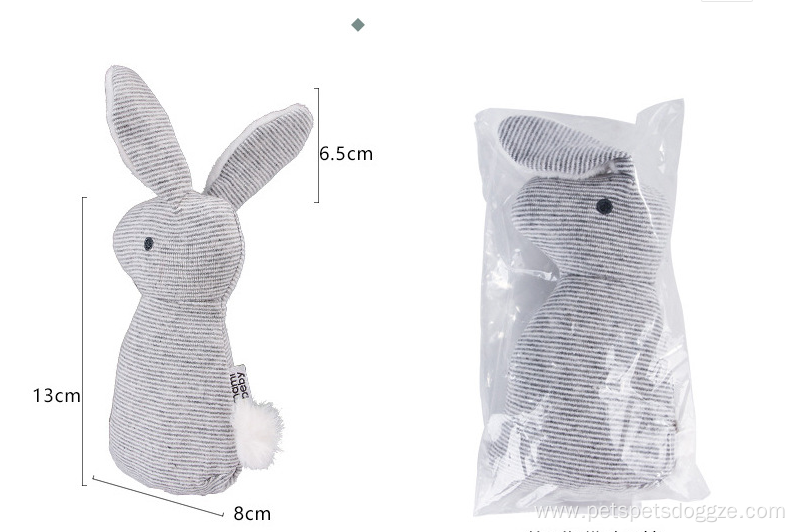 Baby Color Rabbit Pet Puppy Squeaky Toy