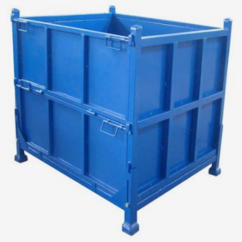 Industrial heavy duty metal storage foldable