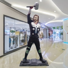 Modern fiberglass thor statue