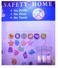 Bathroom Accessory Plastic Wall Tiles Magic Hooks