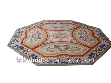 Chinese Round Washable Silk Oriental Rugs 001