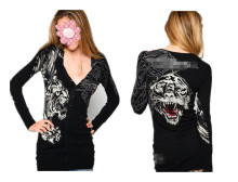 Hot Selling Fashion Lady's Long Sleeve T-Shrit