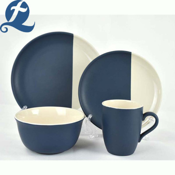 Hot selling moderne splice kleur keramische servies set: