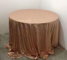 Metallic sequin table cloth