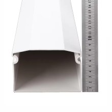 Factory Price Insulation 100*50mm Size Wiring Ducts 2mm Thickness Pvc Cable Trunking