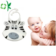 Creative Design Lovely Animal Printed Silicone Baby Bibs