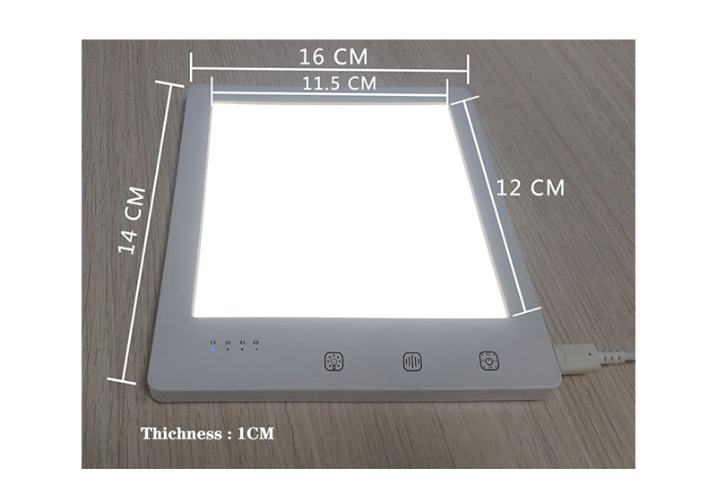 JSK-22 Pequena luz solar simulada de 8,5 polegadas espectro natural 90 Lâmpada de terapia para lutas depressão