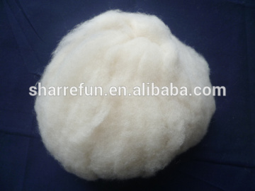 Dehaired Chinese sheep wool natural white for spinning yarn