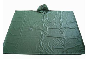 Mens Green Pvc Poncho