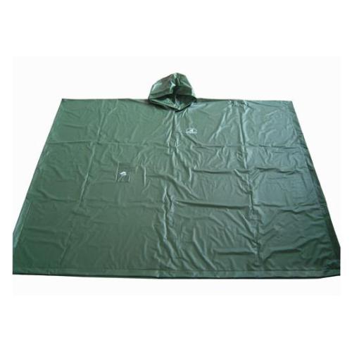 Men màu xanh lá cây Pvc Poncho