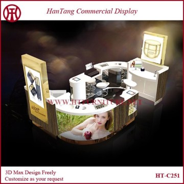 HT Design MDF Makeup Kiosk Display For Sale