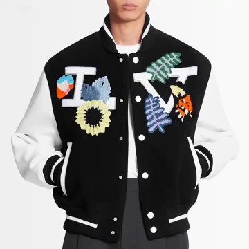 Black Baseball Varsity Jacket