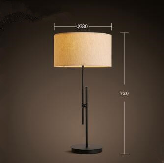 Adjustable LED Table Lamp with Cloth Shade