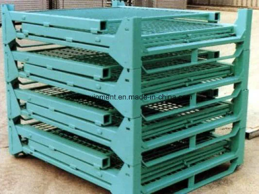 Galvanized Warehouse Stackable Heavy Duty Steel Pallet Container