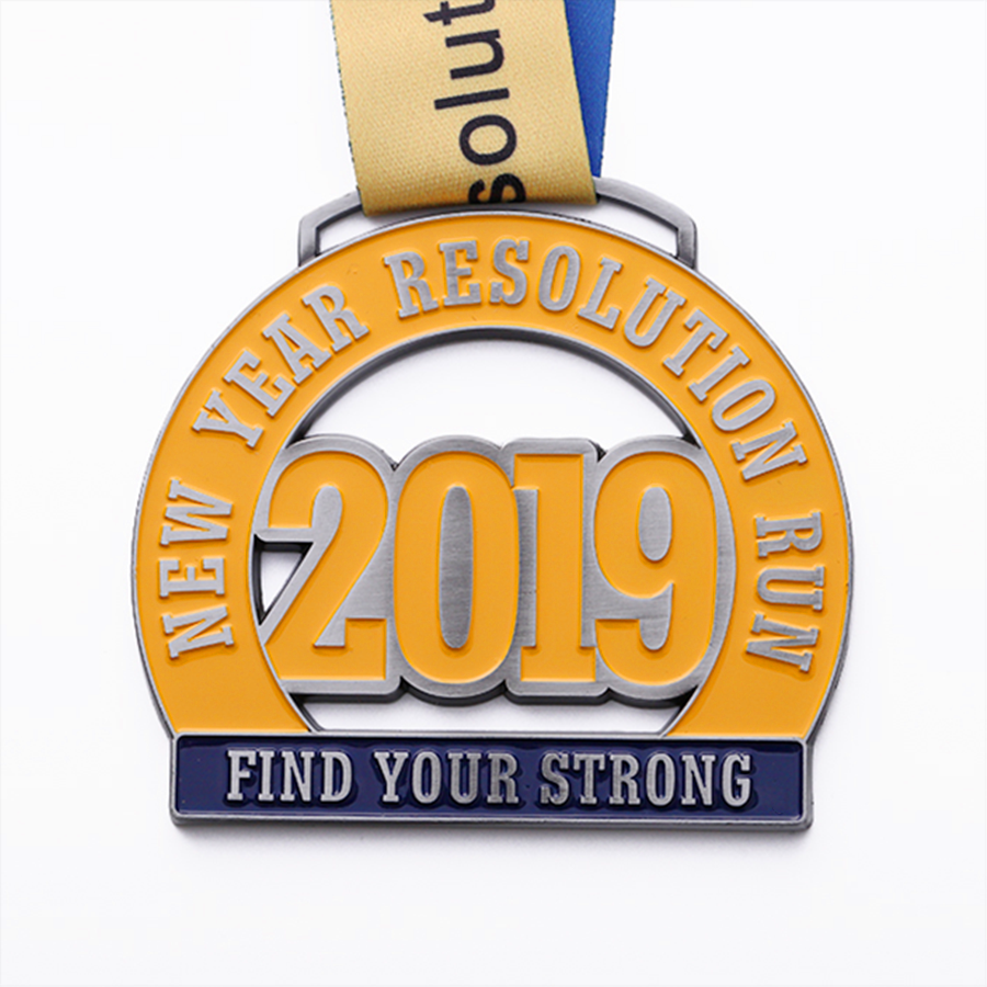 Custom New Year Medal Png