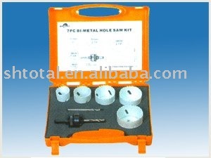 hole saw set, hole saw kit, bi-metal hole saw set