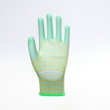 Polyester Smooth Finish PU Coated Labor Gloves