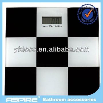 glass body fat weight scale