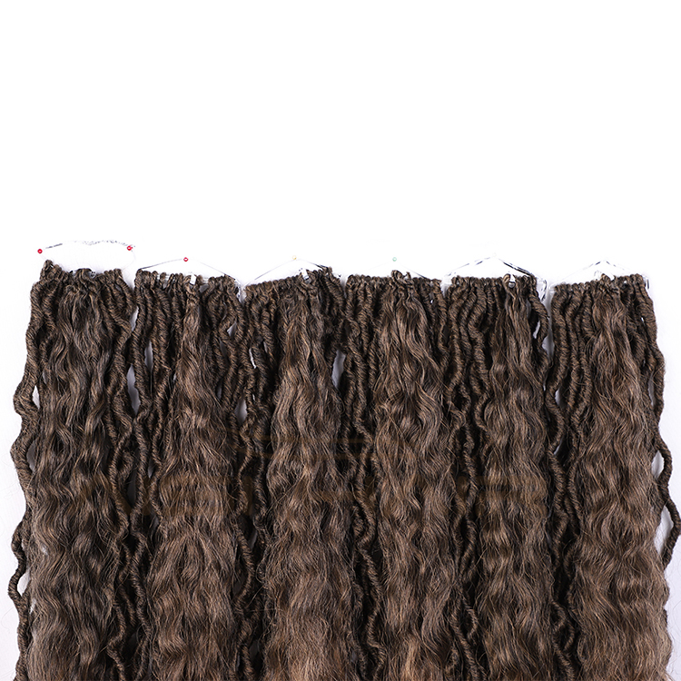 Aisi Hair Wholesale Faux Locs Ombre Brown Crochet Braids Hair Faux Locks Synthetic Braids Hairpieces Extensions For Black Women