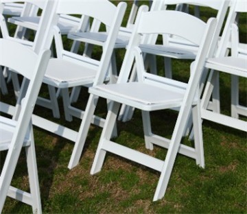 wholesale white resin folding chair