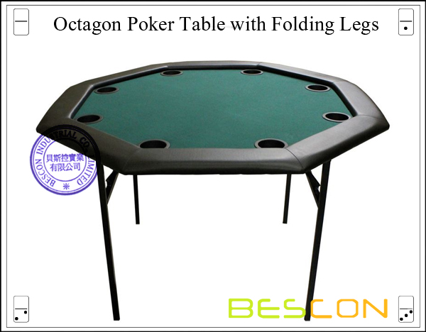 48 Zoll Octagon Poker Tisch mit klappbaren Beinen-2 48 inch Octagon Poker Table with Folding Legs-2