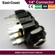 Amplifiers 1/4" 6.35mm two sound track Stereo Jack Socket Panel